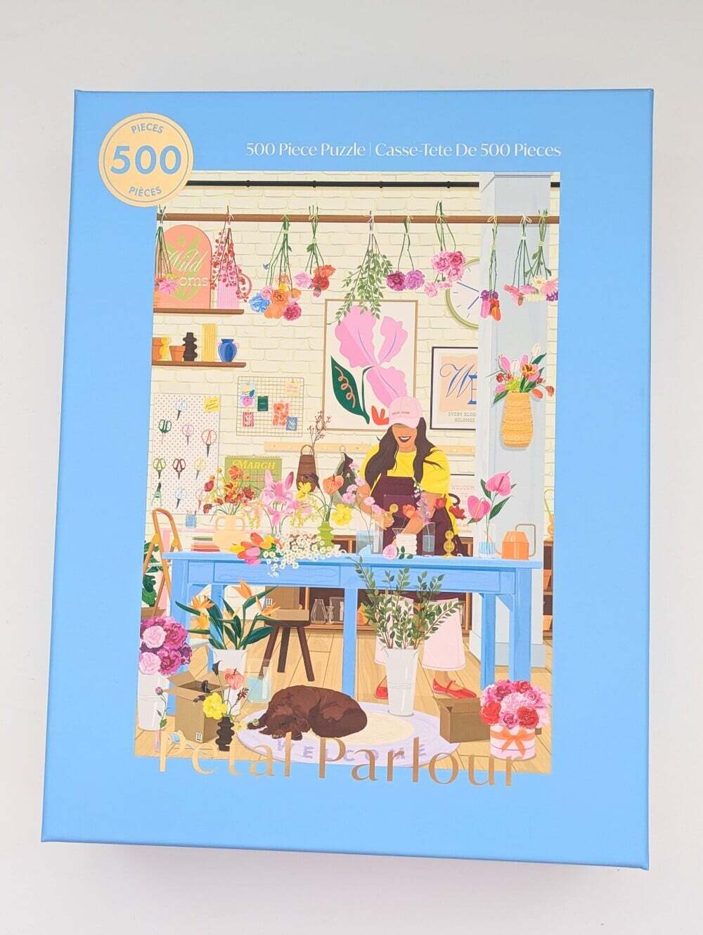 NEW IN BOX Hobbry "Petal Parlour" Flower Shop 500-Piece Puzzle